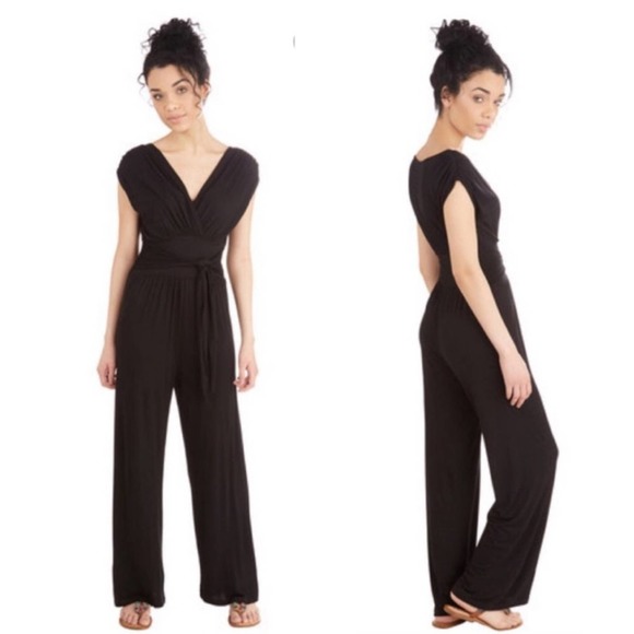 Gilli Pants - Gilli Mellow Wide Leg Jumpsuit Burgundy Small